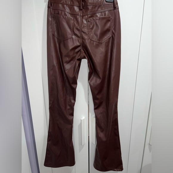 NEW Brown Leather Pants - Picture 3 of 3